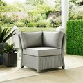 Claustro Bradenton Outdoor Wicker Sectional Corner Chair Grey CL3042778